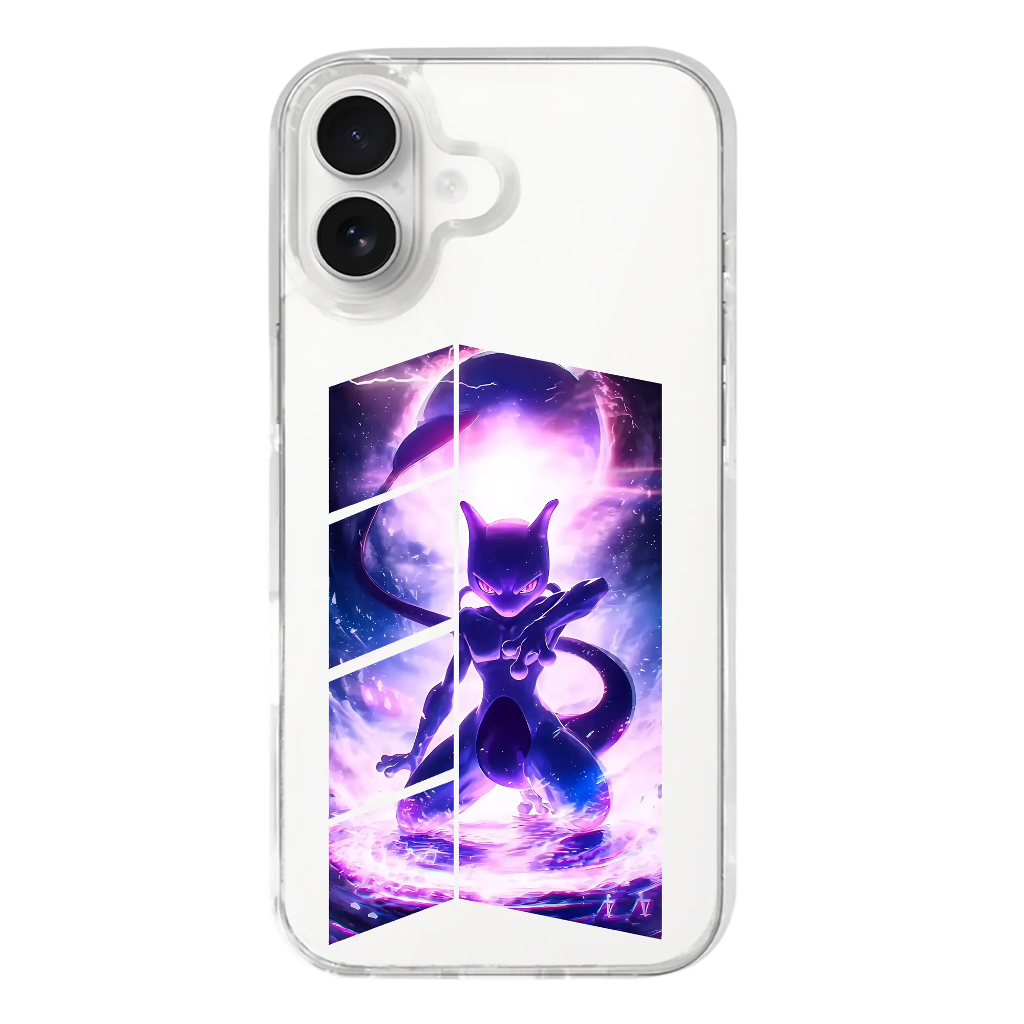 ポケモン グッズ,ミュウツー - iPhone 17シリーズ 透明スマホケース – 薄型・耐衝撃・精密フィット保護カバー